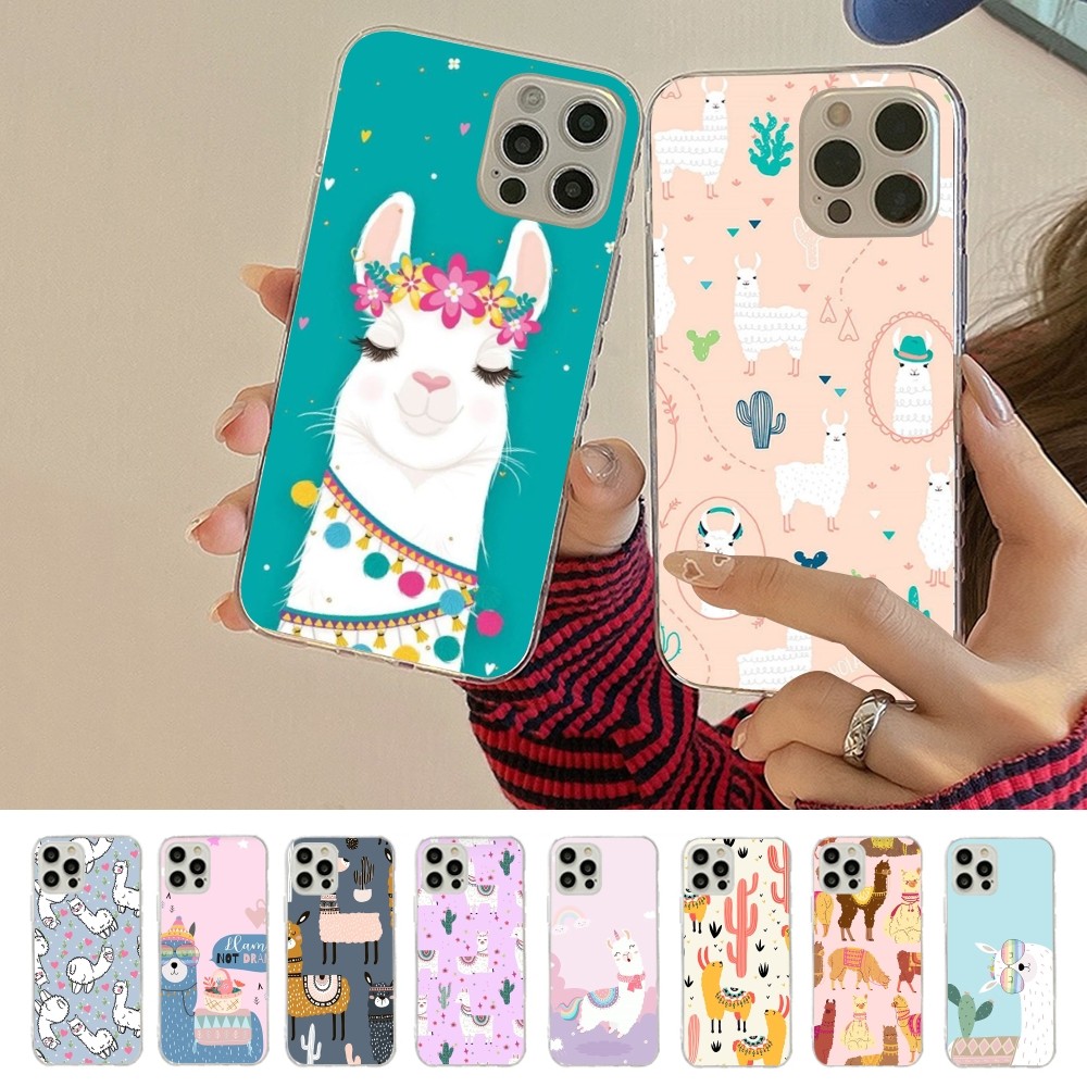 Apple Iphone 15 Pro Max - Cartoon Lama Phone Case For iPhone
