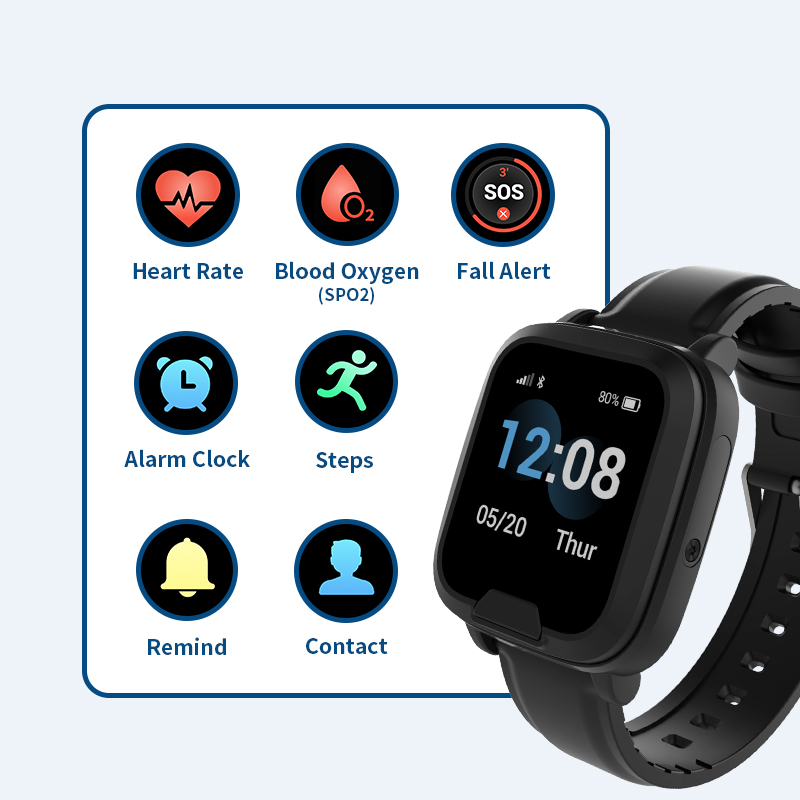 Seniors Smartwatch with GPS Fa - Fall Detection Watch review and price
