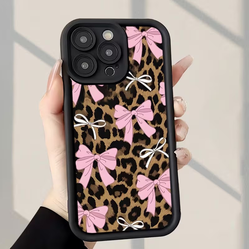 Leopard Print Bow Phone Case F - Apple Iphone 15 Pro Max review and price